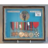 WWII Royal Welsh Fusiliers Medal Group to include 1939-45 Star, France and Germany Star ,War