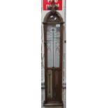 19th century oak cased Admiral Fitzroy's barometer. (B.P. 21% + VAT)