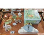 Tray of Royal Doulton Winnie the Pooh Collection figurines to include: 'Eeyore's Tail', 'Piglet