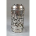 Silver (possibly) scent bottle pierced cover, missing it's lid and glass lining. (B.P. 21% + VAT)