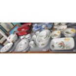 Four trays of Royal Worcester Evesham oven to tableware items to include bowls, dishes, ramakins,