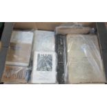 Box of assorted railway ephemera to include shipping list King's Lock, Swansea, engineering book,