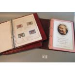 Selection of u/m mint stamps in three Stanley Gibbons royal events albums 1972 silver wedding 1973