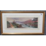 W Goddard, Upland River Scene, Watercolours, Signed. 50cmx 405m approx. Framed and glazed. (B.P. 21%