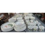 Five trays of Portmeirion pottery The Botanic Garden design items to include plates, bowls. cups,