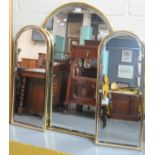 Modern 3 Section Dressing Table Arch Top Mirror. (B.P. 21% + VAT)