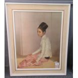 After Sir Gerald Festus Kelly, PRA - Portrait of a Burmese Girl, 'Saw Din Nyun', coloured print,