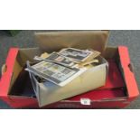 Box with all world selection of stamps in album Envelopes and empty albums. (B.P. 21% + VAT)