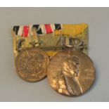German Franco Prussian war non combatants commemorative medal, together with a Kaiser Wilhelm