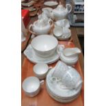 Two trays of 19th century Query Snowflake design tea ware. (2) (B.P. 21% + VAT)