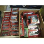 Two boxes of exclusive first editions Diecast model vehicles all in original boxes, 1:76 scale. (