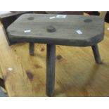 Rustic milking stool. (B.P. 21% + VAT)