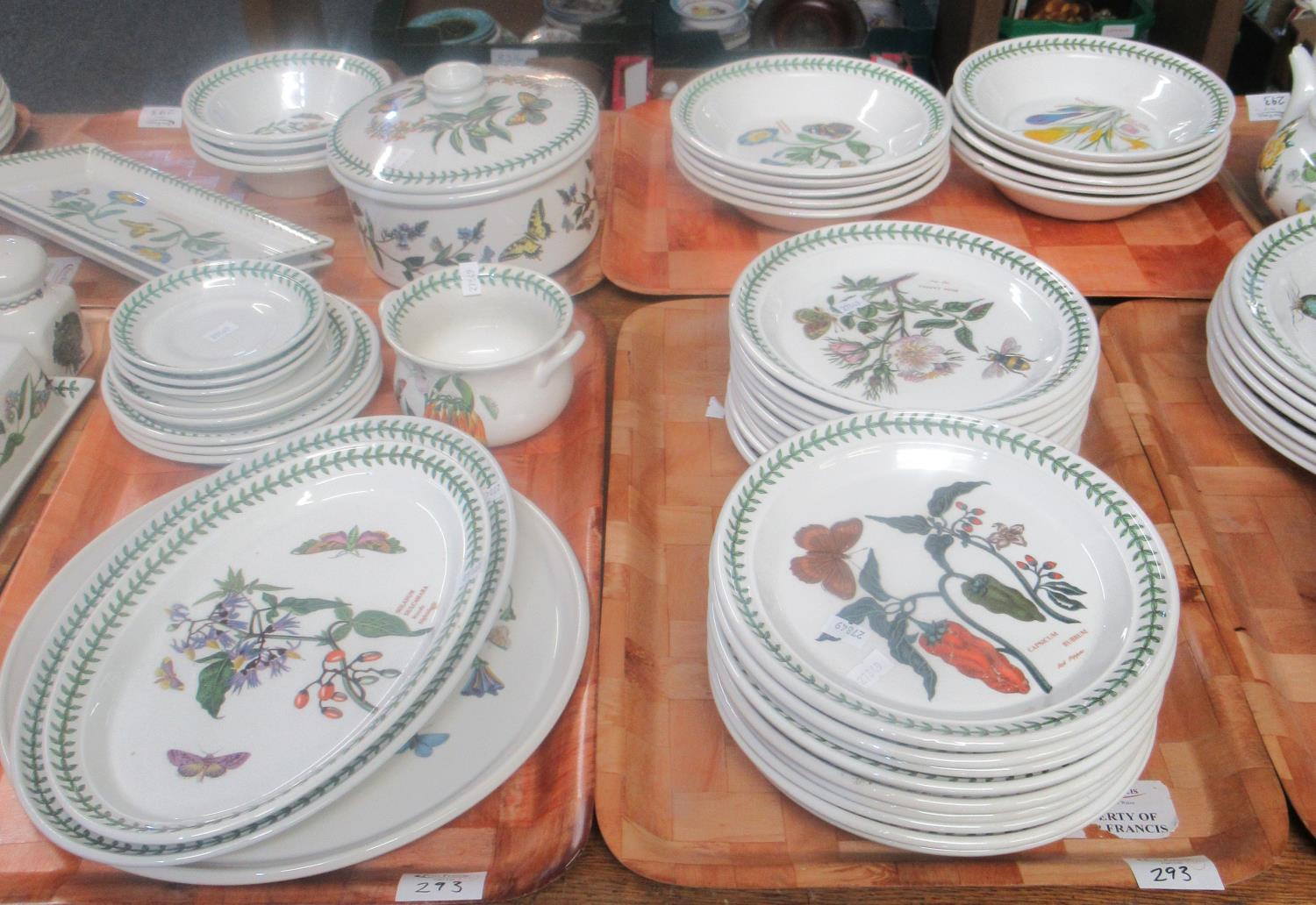 Ten trays of Portmeirion dinnerware etc. comprising: 'Botanic Garden' dinner plates, side plates, - Image 3 of 4