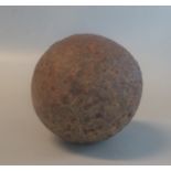 Antique iron cannon ball 8.5cm diameter approx. (B.P. 21% + VAT)