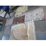 Collection of rugs and runners with middle eastern geometric designs, sheepskin type rug etc (5). (