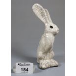 Small crackle glaze study of a seated pottery hare. (B.P. 21% + VAT)