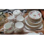 Tray of Grafton 'Malvern' tea ware to include teapot and 6 tea cups and saucers, 6 side plates,