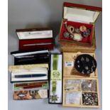 Collection of costume jewellery and pens (B.P. 21% + VAT)