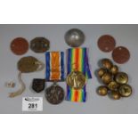 British WWI George V war medal awarded to 211362 Spr A R Liddell Royal Engineers, together with