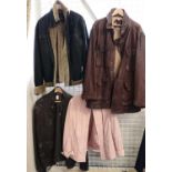 Collection of 4 leather jackets to include Feraud, Timberland, Gerry Weber and 1 other. (4) (B.P.