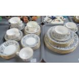 2 trays of Royal Worcester 'Padua' part dinner ware to include: 6 dinner plates, 6 side plates, 5
