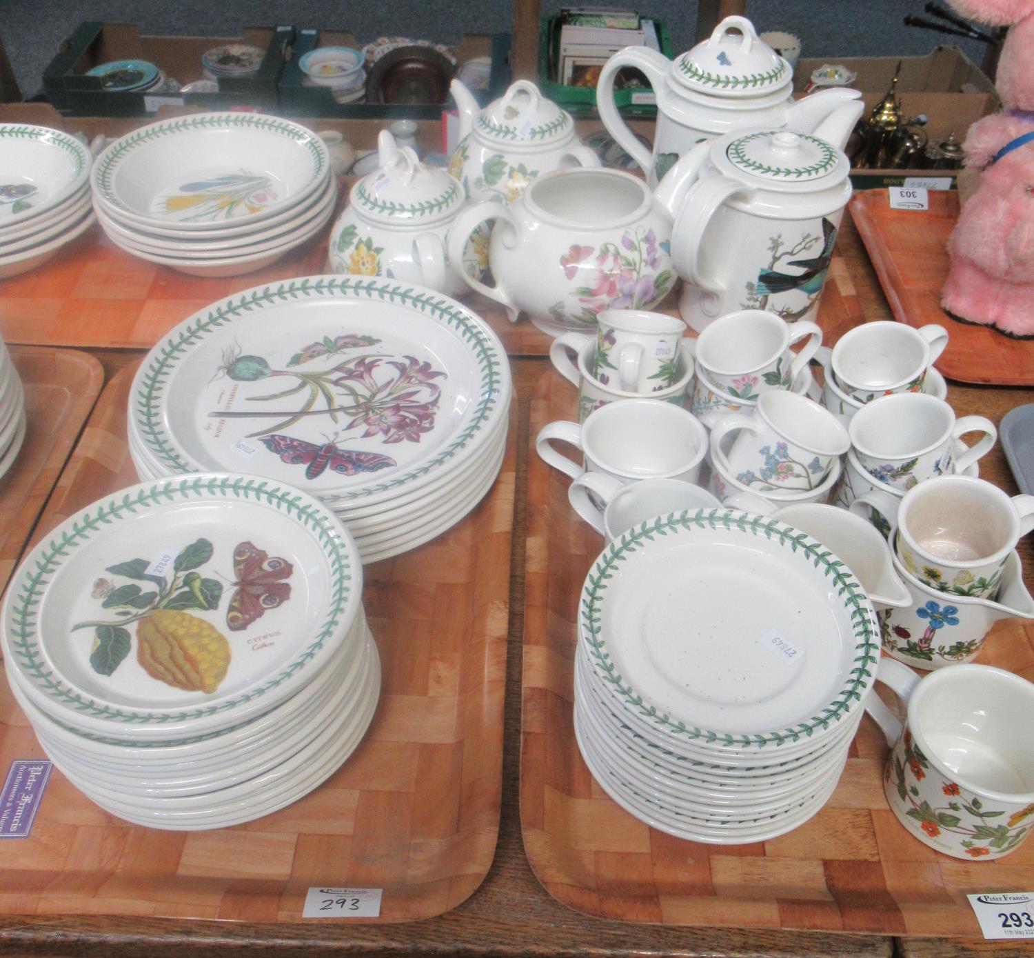 Ten trays of Portmeirion dinnerware etc. comprising: 'Botanic Garden' dinner plates, side plates, - Image 2 of 4