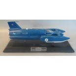 Model of a 'Bluebird K7' Donald Campbell, 328 MPH peak speed on Coniston Water January 4th 1967 on