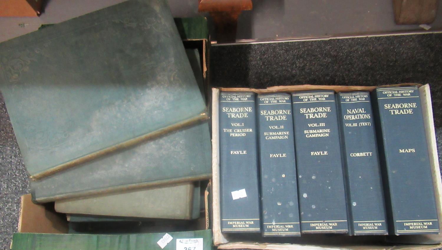 Box containing 9 volumes of 'The Imperial Journal of Art, Science, Mechanics and Engineering'