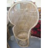 Modern wicker conservatory peacock chair. (B.P. 21% + VAT)