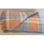 Welsh multicoloured check blanket. (B.P. 21% + VAT)