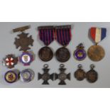 Collection off assorted medallions and enamel pin badges, various. (B.P. 21% + VAT)