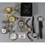 Bag of assorted vintage and later pocket and wrist watches various. (B.P. 21% + VAT)