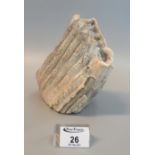 Pre-historic petrified mammoth's tooth. 18cm high approx. (B.P. 21% + VAT)