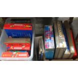 2 boxes and a box file of Meccano to include: Evolution 2, Advanced metal construction set 5,