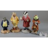 Four Beswick limited edition 'Wind in the Willows' figurines in original boxes: 'Toad', 'Ratty', '