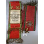 2 Ceremonial Sashes of religious nature. (B.P. 21% + VAT)