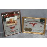 Two Felinfoel Brewery advertising mirrors 'Double Dragon' and 'Champion Brewers'. 61 x 45cm