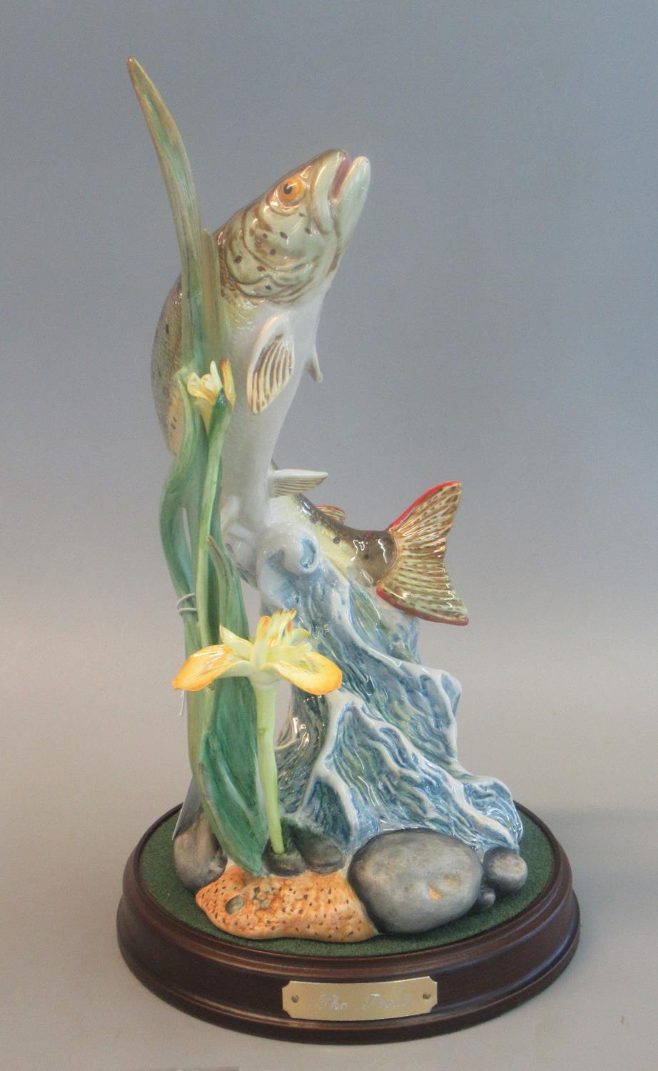 Royal Doulton china study 'The Trout' DA172, modeled by J.G Tongue, printed marks to base. 29cm high