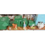 Collection of Beswick figurines together with a Schmid Beatrix Potter teapot, 5 large Beswick