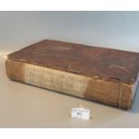 19th century leather bound bible. (B.P. 21% + VAT)