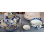 Bisto England 'Azalea' wash stand set to include jug, basin, chamber pot and soap dish, decorated