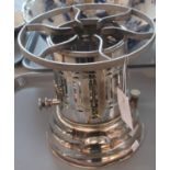 Stainless steel oil powered heating ring or stove. (B.P. 21% + VAT)