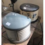 Pair of vintage EMI D-shaped fan heaters. (B.P. 21% + VAT)