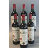 Six bottles of French red wine, Chateau-Pontet Saint Emilion Grand Cru, Recolte 1995. 750ml.