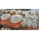 Five trays of Royal Doulton 'Malvern' part dinnerware to include: 9 cups and 11 saucers, 8 tea