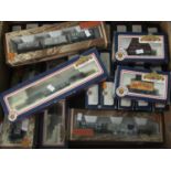 Box of Bachmann OO gauge rolling stock to include: wagons Coal Traders Wales, 45 ton bogie well