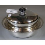 Early 20th century silver lidded muffin dish, by James Dixon & sons. 17.8 troy oz approx. (B.P.