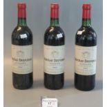 Three bottles of red French wine, Chateau Desmirail Margaux, all dated 1982. 75cl. (B.P. 21% + VAT)