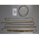 Assorted gold coloured costume jewellery. (B.P. 21% + VAT)