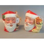 2 Royal Doulton character jugs, 'Santa Clause' D668 and D6690. (2) (B.P. 21% + VAT)